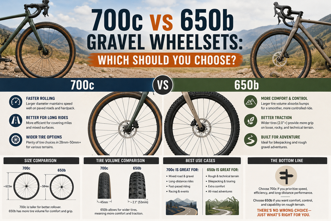 700c vs 650b Gravel Wheelsets: Which Should You Choose?
