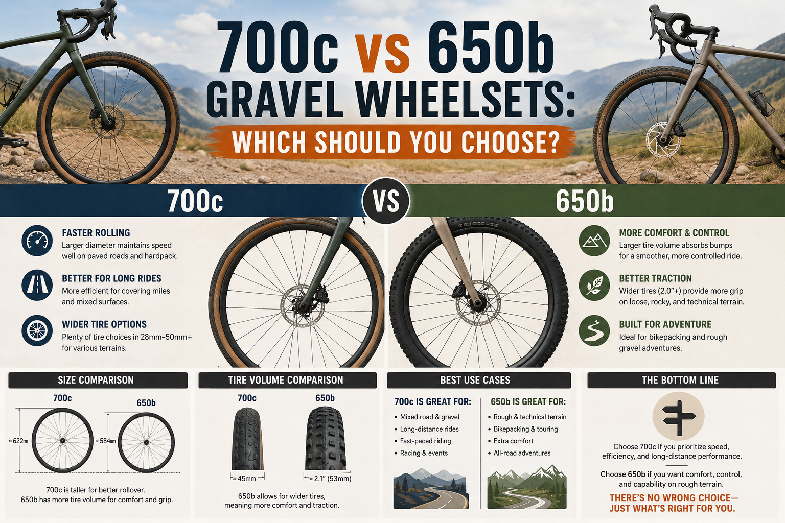 700c vs 650b Gravel Wheelsets: Which Should You Choose?