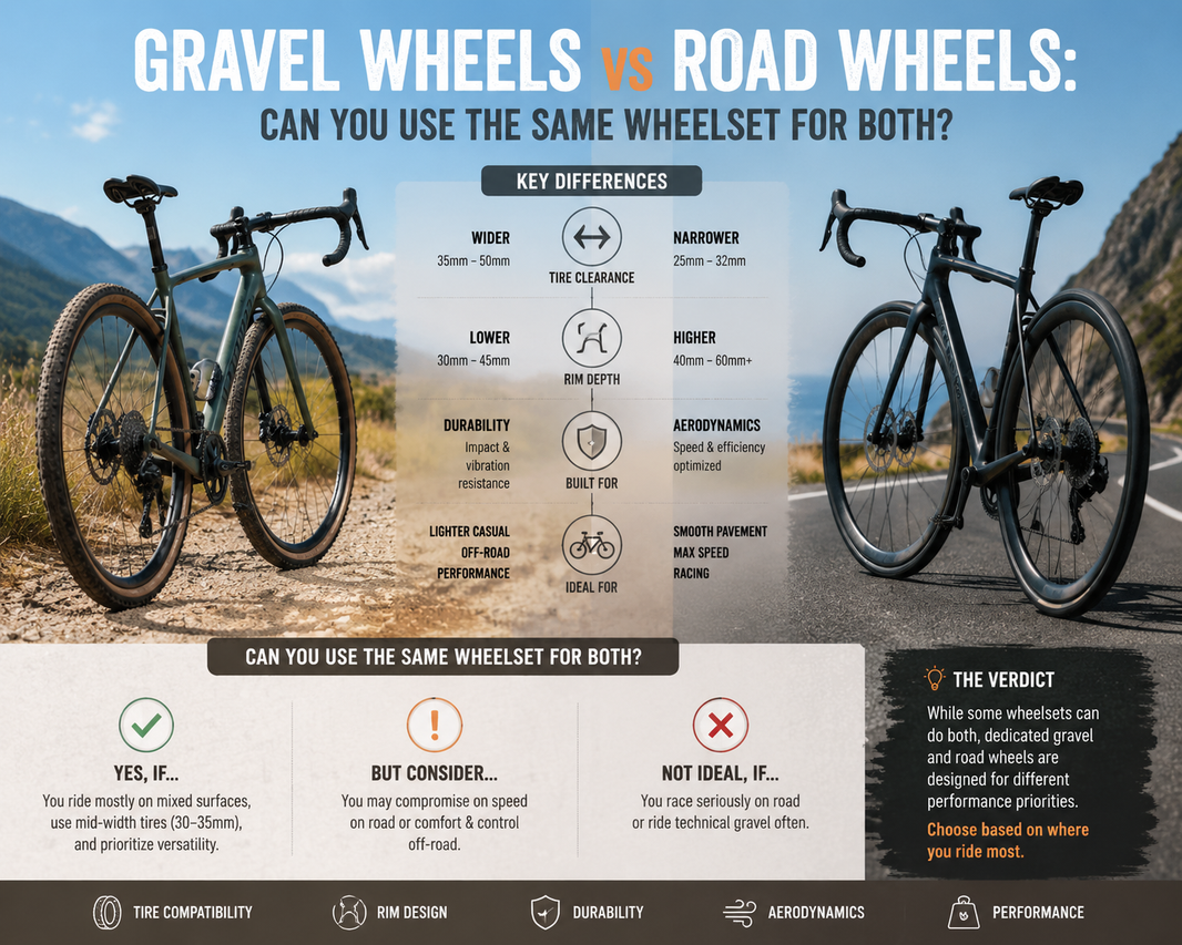 gravel vs road bike wheels,gravel wheelset,gravel bike wheelset